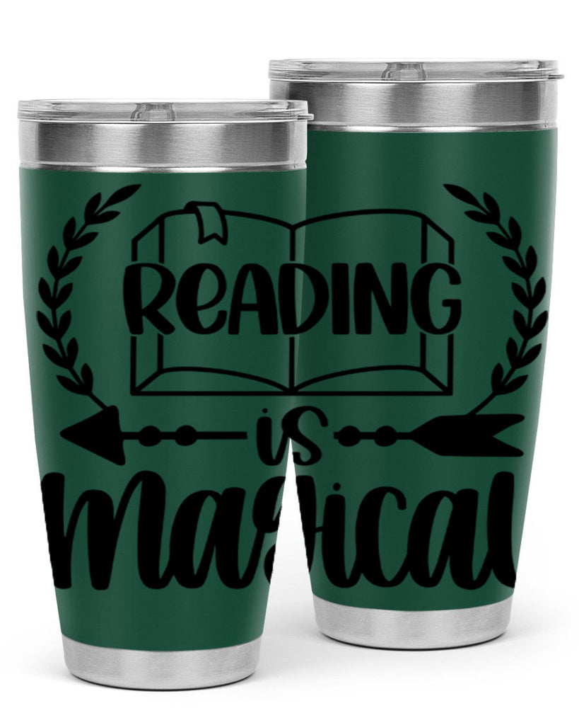 reading is magical 30#- reading- Tumbler