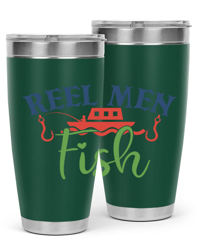 reel men fish 196#- fishing- Tumbler