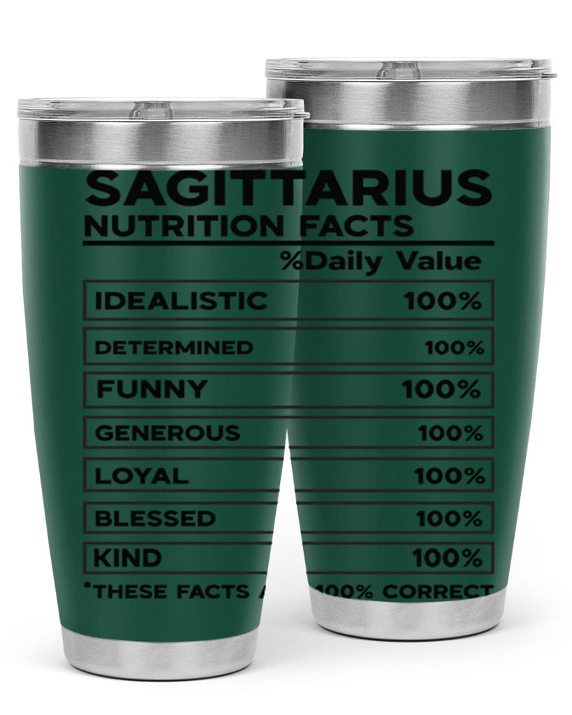 sagittarius Nutrition Facts 400#- zodiac- Tumbler