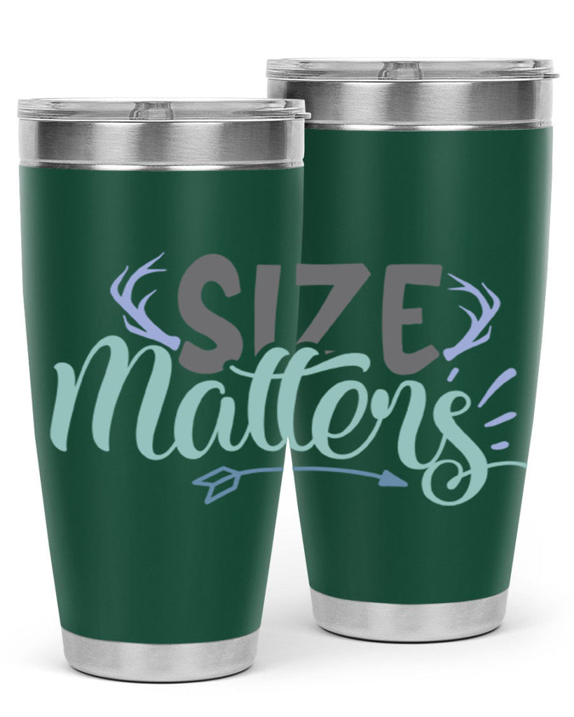 size matters 195#- fishing- Tumbler