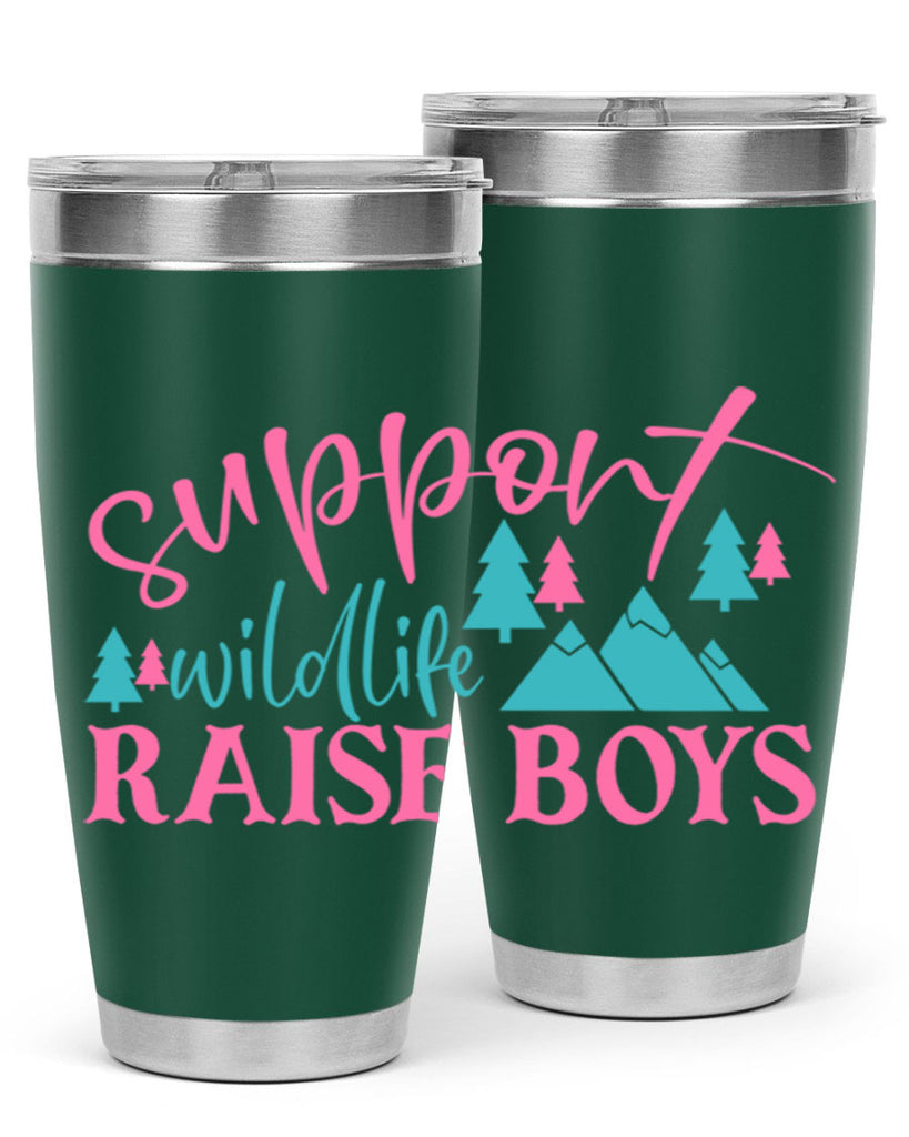 support wildlife raise boys 300#- mom- Tumbler