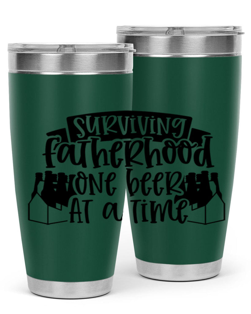 surviving fatherhood one beer at a time 19#- fathers day- Tumbler