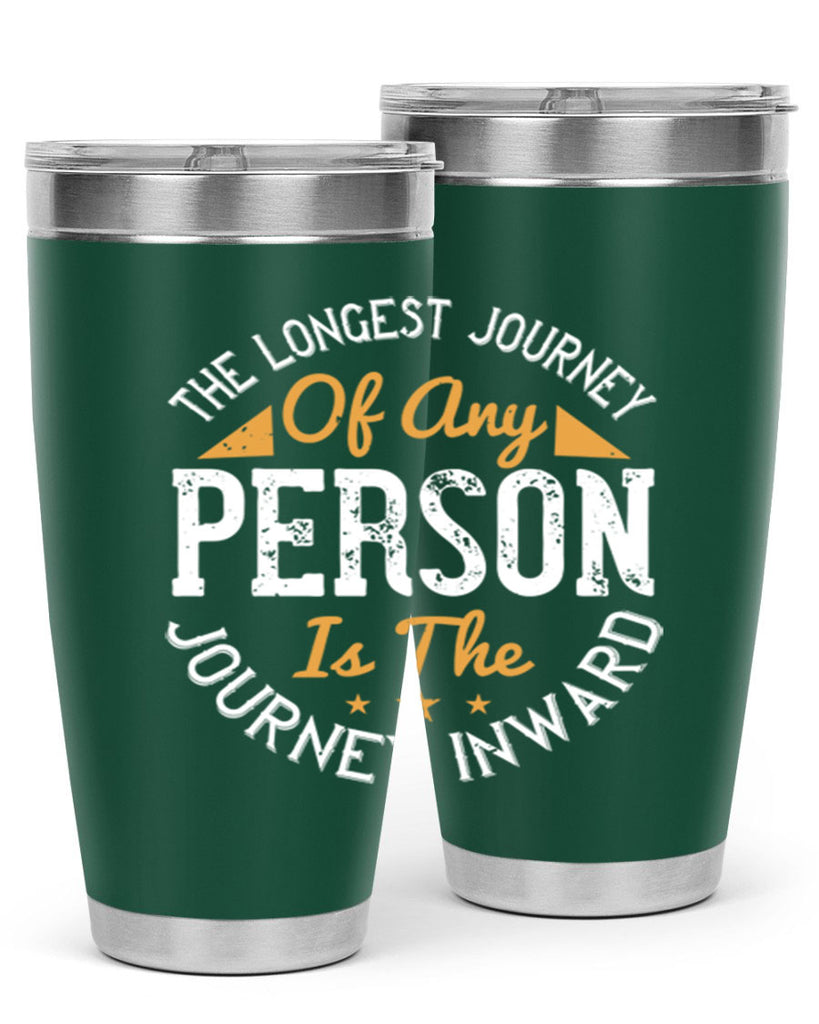 the longest journey of any person is the journey inward 60#- yoga- Tumbler