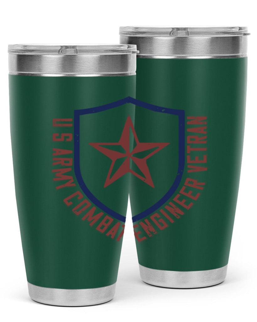 u s army conbat engineer vetran Style 32#- engineer- tumbler