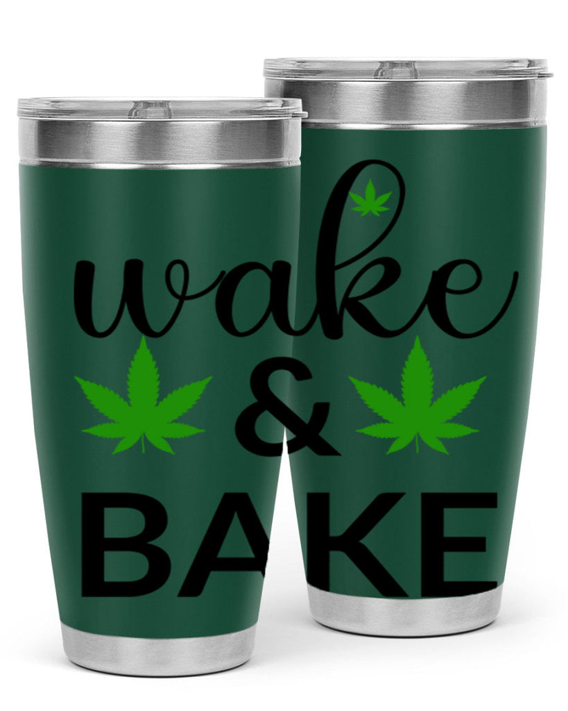 wake and bake 272#- marijuana- Tumbler