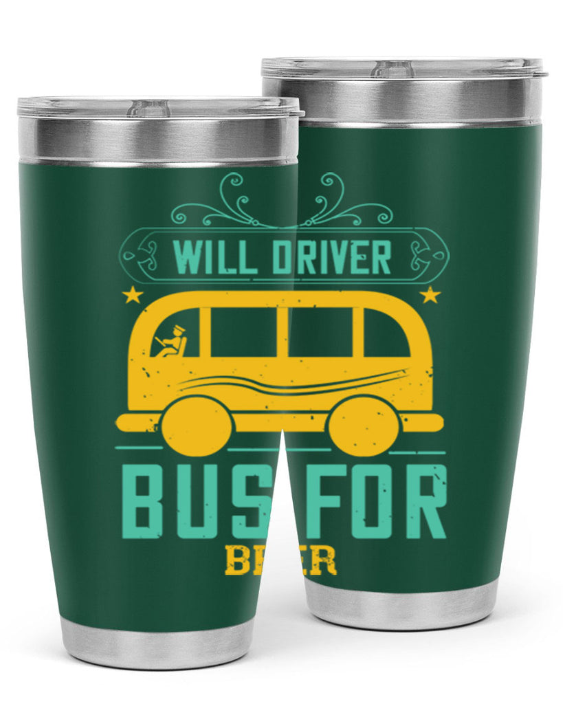 will driver bus for beer Style 6#- bus driver- tumbler