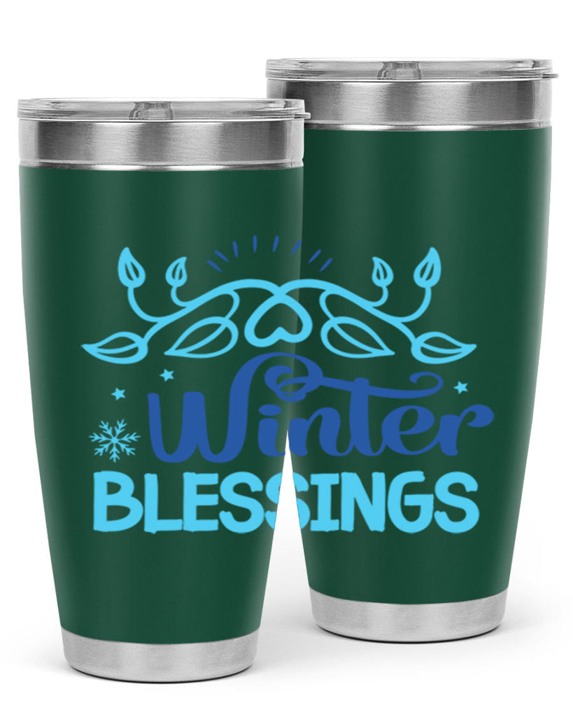 winter blessings 495#- winter- Tumbler