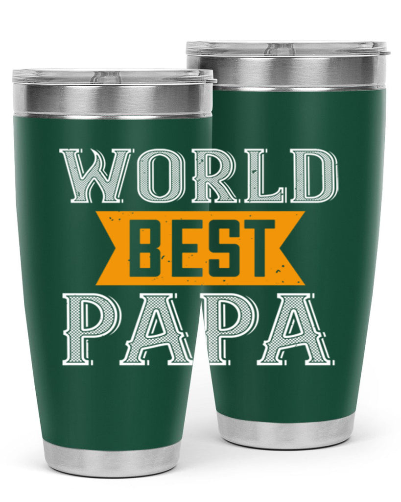 world best papa 1#- grandpa - papa- Tumbler