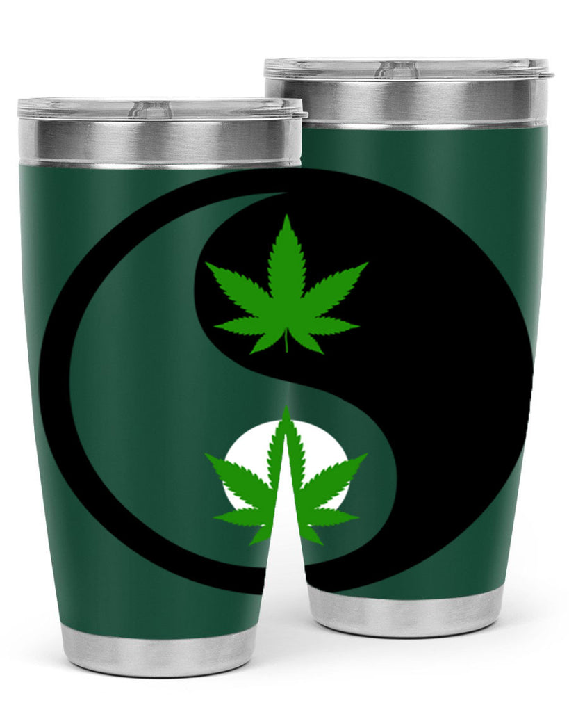 yin and yang weed 311#- marijuana- Tumbler