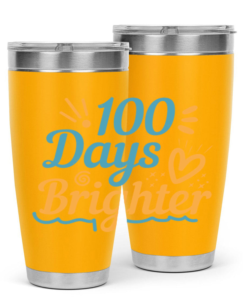 1 days brighter 16#- 100 days of school- Tumbler