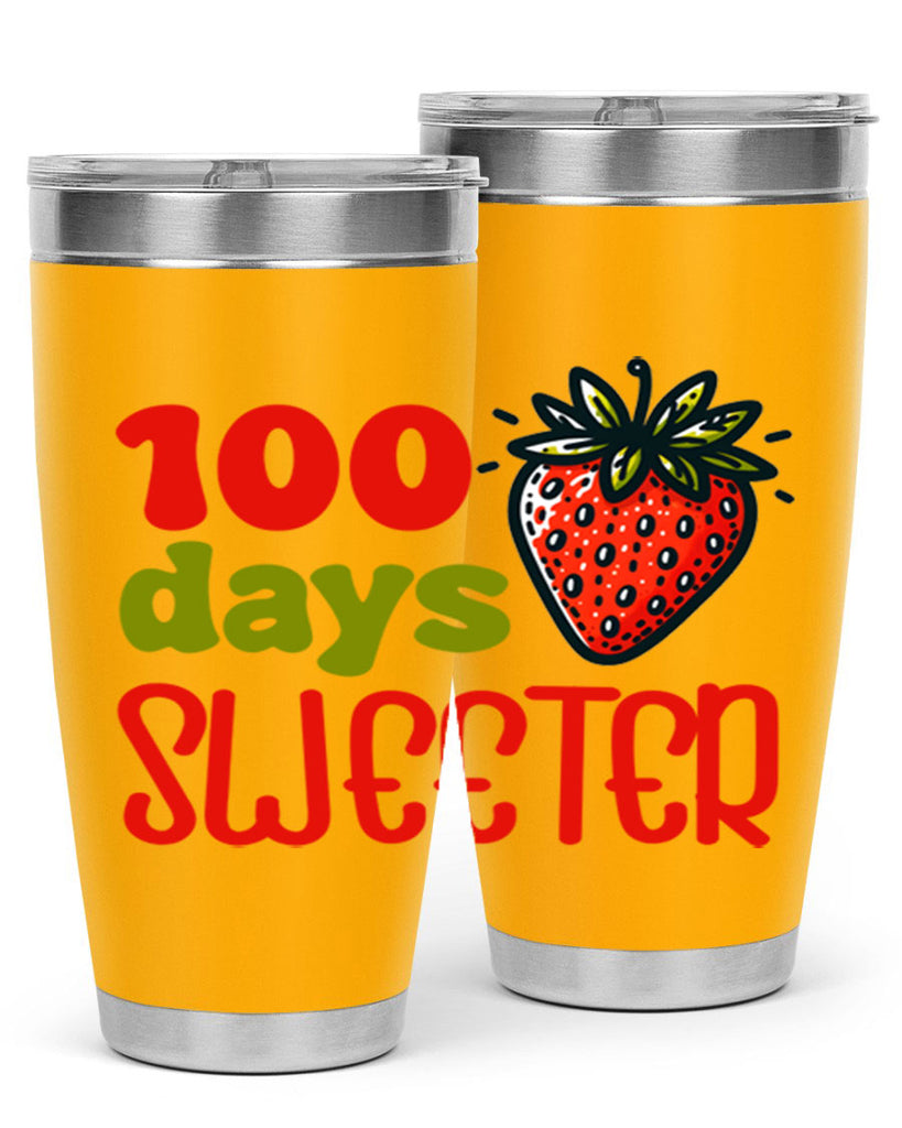 100 days sweeter Sublimation 34#- 100 days of school- Tumbler