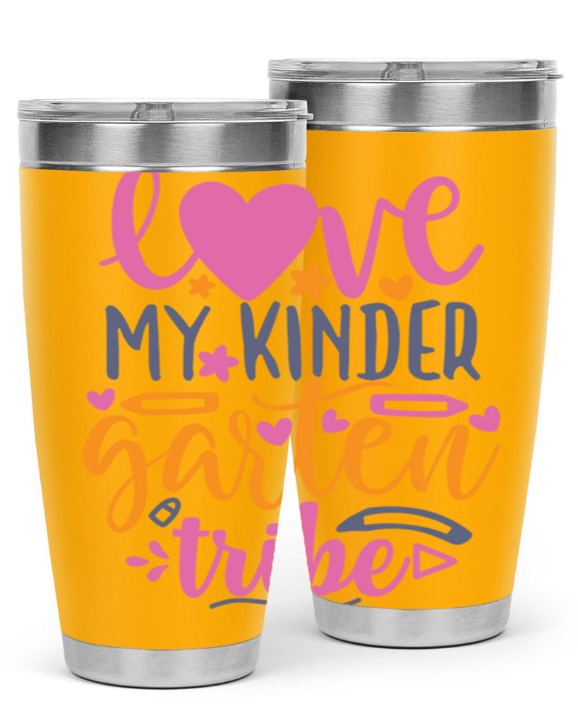 100 love my kinder garten tribe 36#- 100 days of school- Tumbler