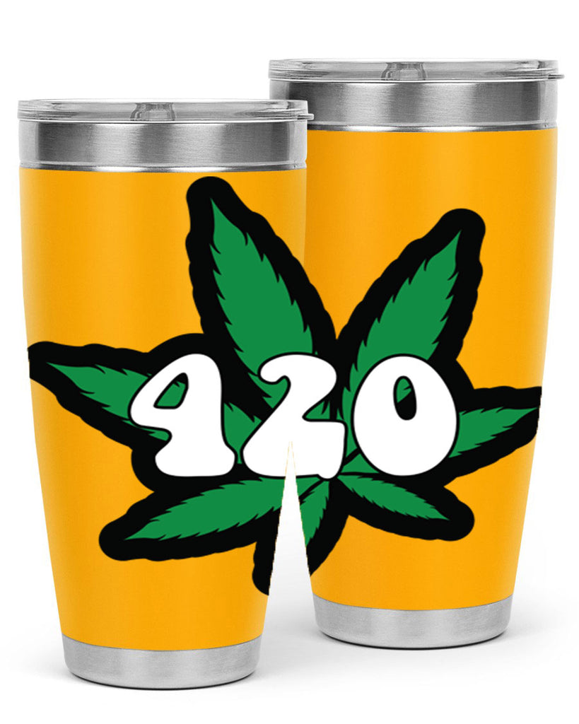 420 4#- marijuana- Tumbler