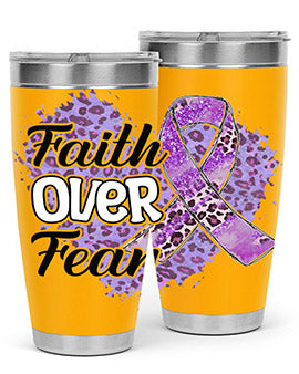 AlzheimerS Awareness Faith Over Fear 13#- alzheimers- Tumbler