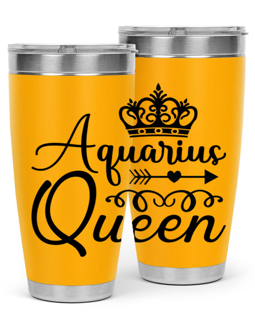 Aquarius queen 74#- zodiac- Tumbler