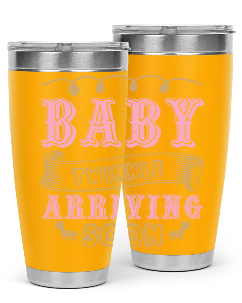 Baby Rwinkle arriving soon Style 48#- baby shower- tumbler