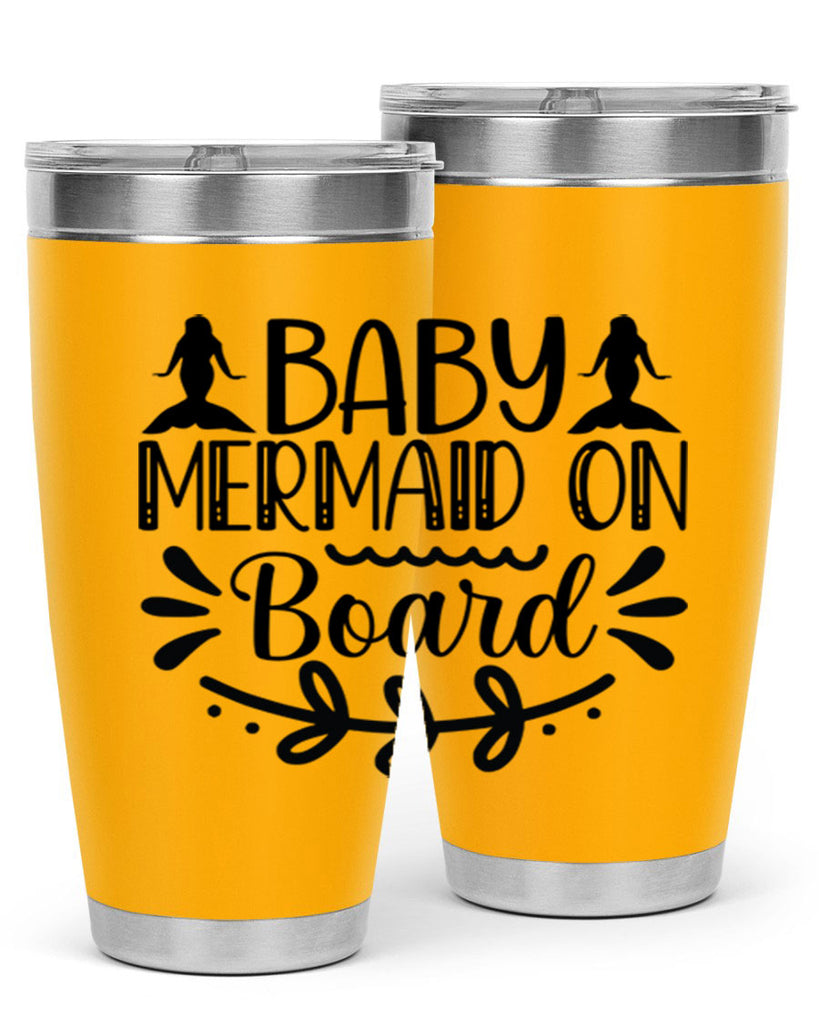 Baby mermaid on board 30#- mermaid- Tumbler