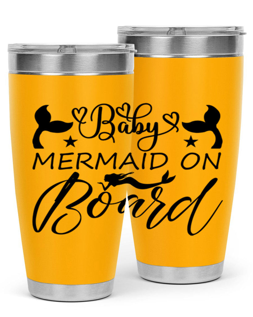 Baby mermaid on board 31#- mermaid- Tumbler