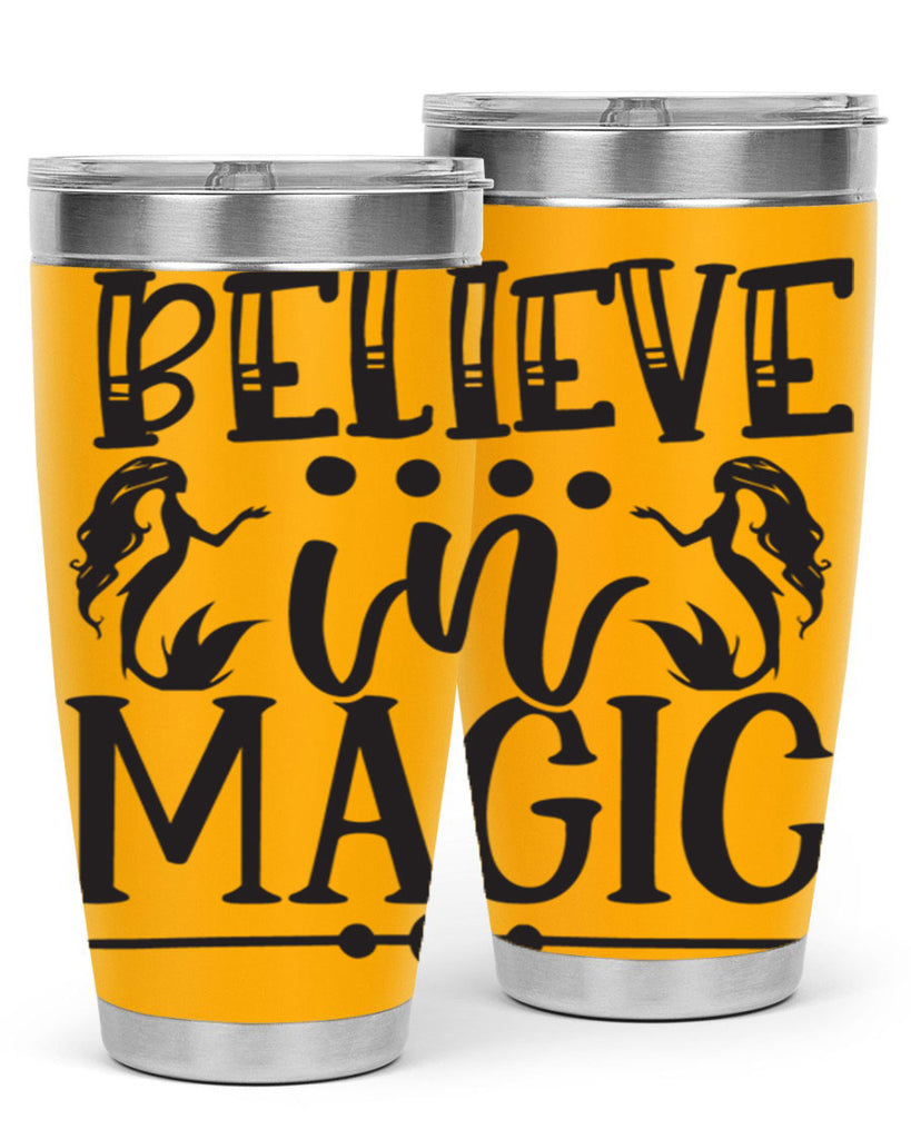 Believe in magic 65#- mermaid- Tumbler