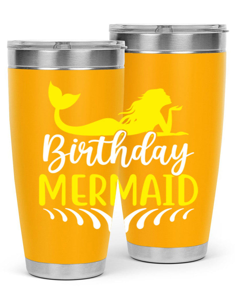 Birthday Mermaid 68#- mermaid- Tumbler