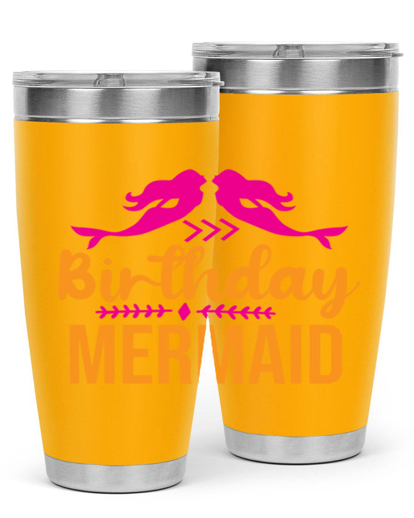 Birthday Mermaid 69#- mermaid- Tumbler