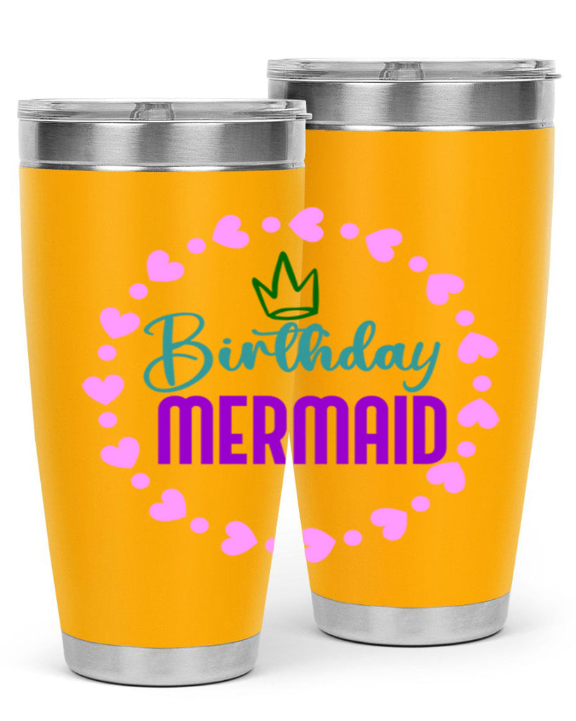 Birthday Mermaid 70#- mermaid- Tumbler