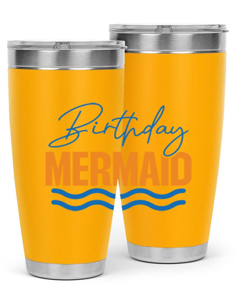 Birthday Mermaid 73#- mermaid- Tumbler