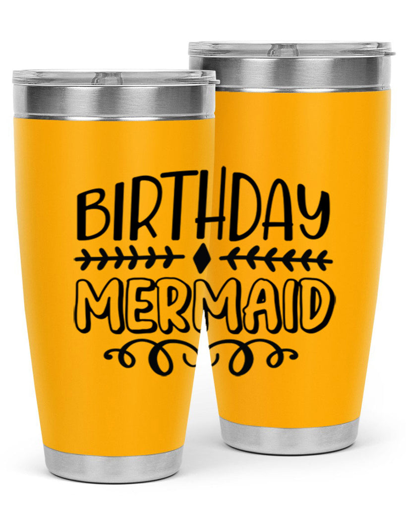 Birthday mermaid 74#- mermaid- Tumbler