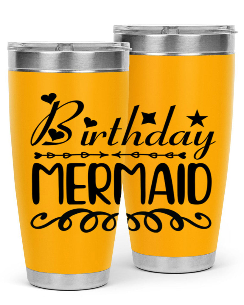 Birthday mermaid 75#- mermaid- Tumbler