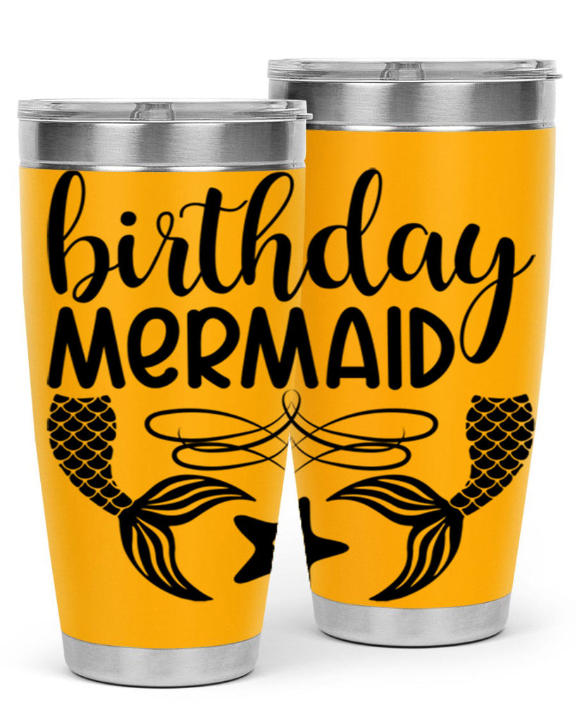 Birthday mermaid 76#- mermaid- Tumbler