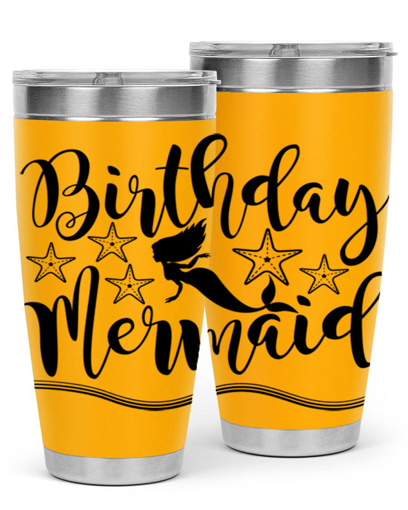 Birthday mermaid 77#- mermaid- Tumbler