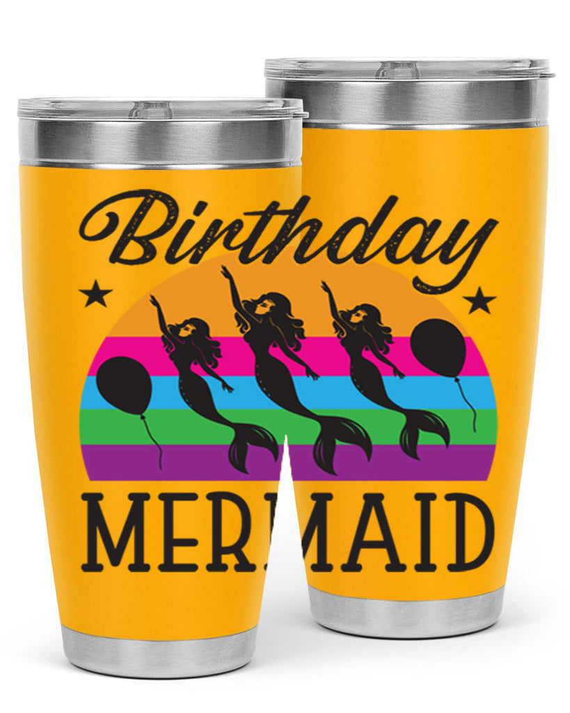 Birthday mermaid 78#- mermaid- Tumbler