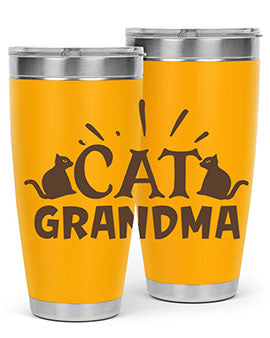 Cat Grandma Style 4#- cat- Tumbler
