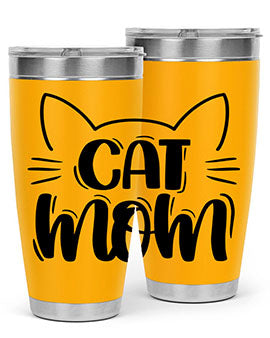 Cat Mom Style 85#- cat- Tumbler