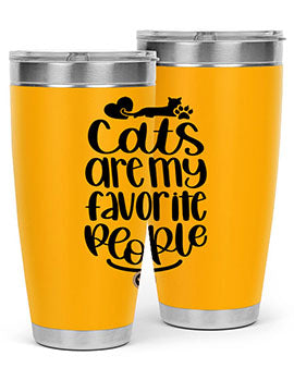 Cats Are My Favorite People Style 89#- cat- Tumbler