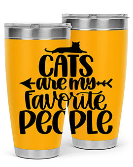 Cats Are My Favorite People Style 90#- cat- Tumbler