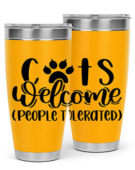 Cats Welcome Style 91#- cat- Tumbler