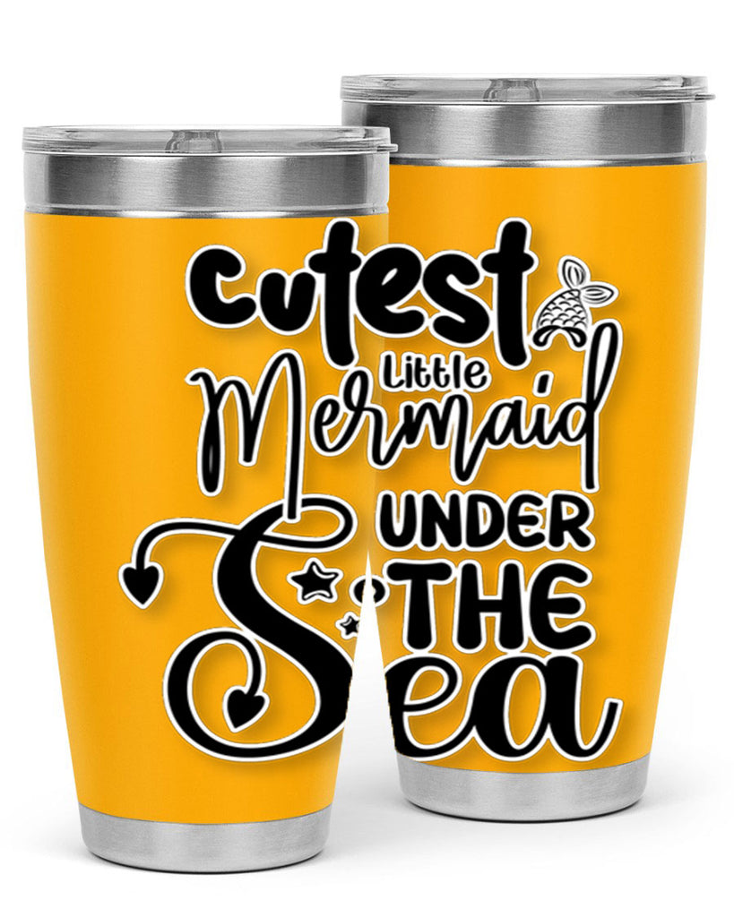 Cutest Little Mermaid Under The 98#- mermaid- Tumbler