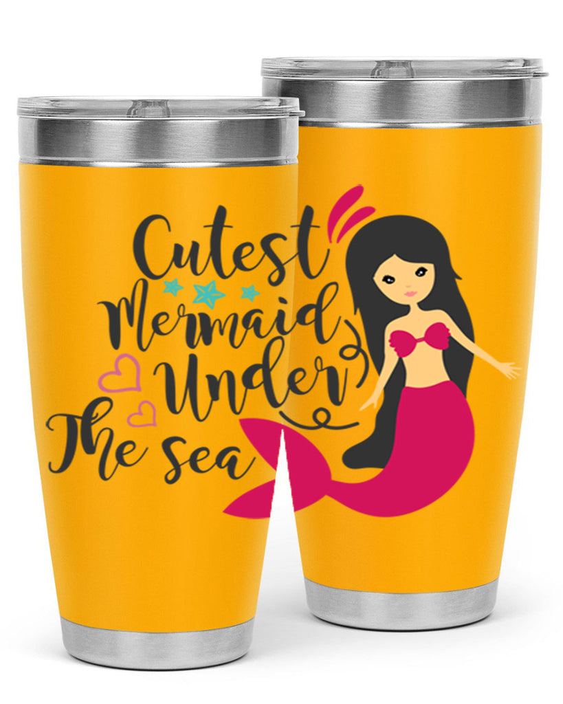Cutest Mermaid under the sea 95#- mermaid- Tumbler