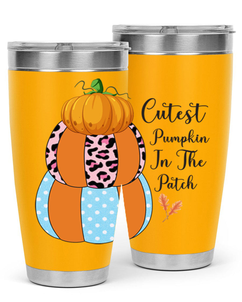 Cutest Pumpkin in the Patch 64#- fall- Tumbler