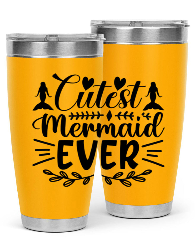 Cutest mermaid ever 100#- mermaid- Tumbler