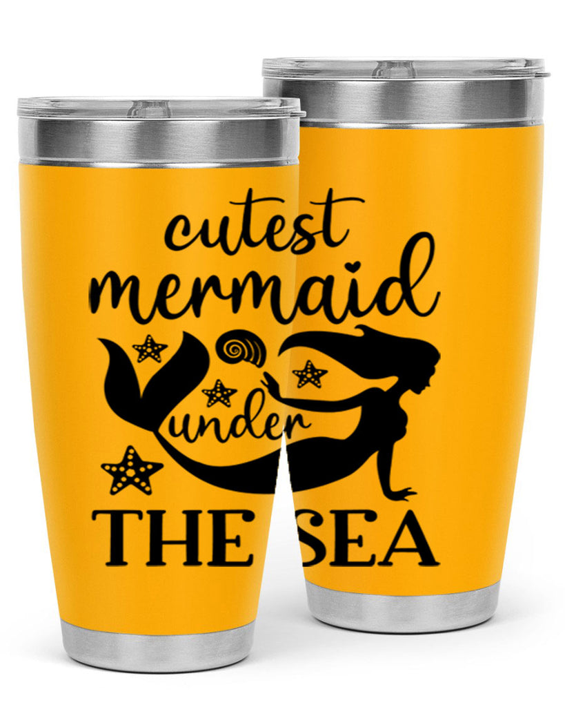 Cutest mermaid under the sea 110#- mermaid- Tumbler