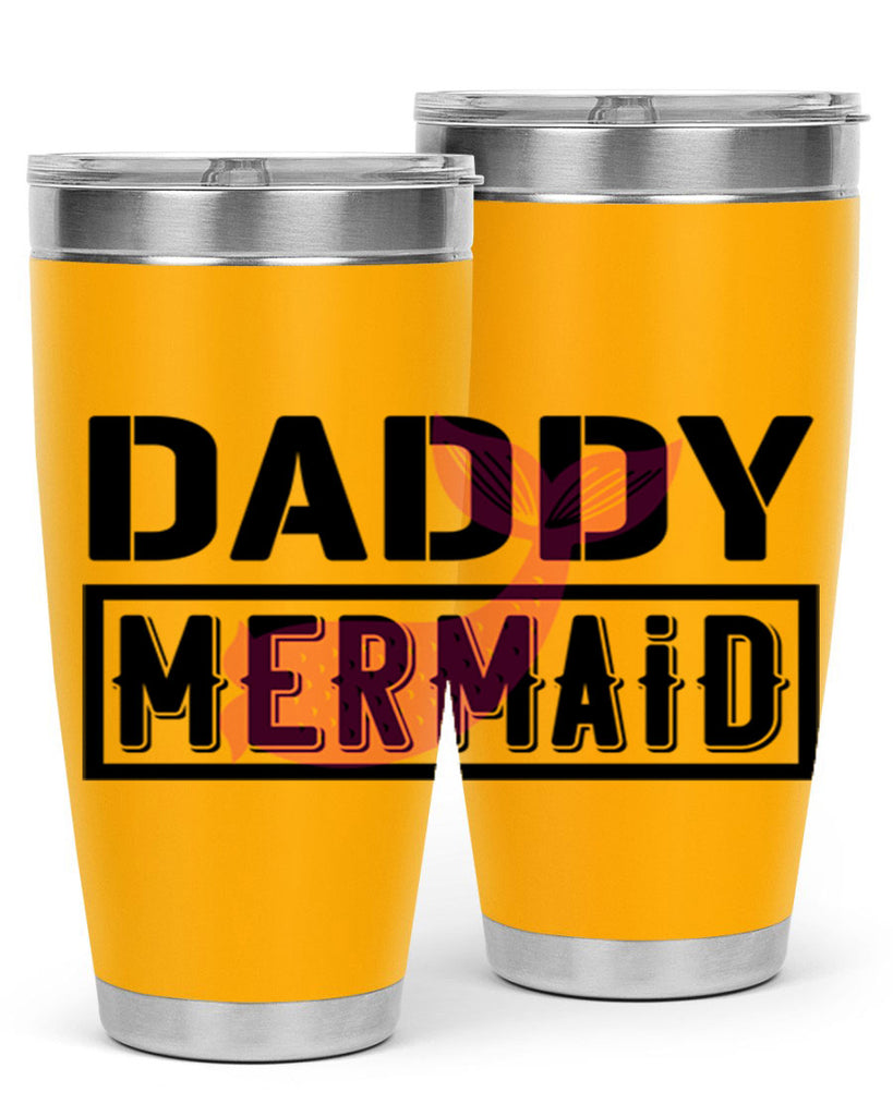 Daddy mermaid 112#- mermaid- Tumbler