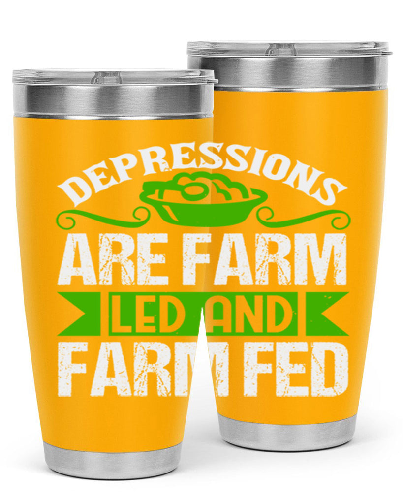 Depression are farm led and farmed 25#- farming and gardening- Tumbler