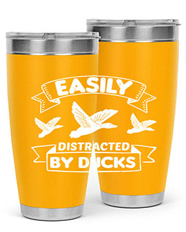 Easily Distracted By Ducks Style 48#- duck- Tumbler