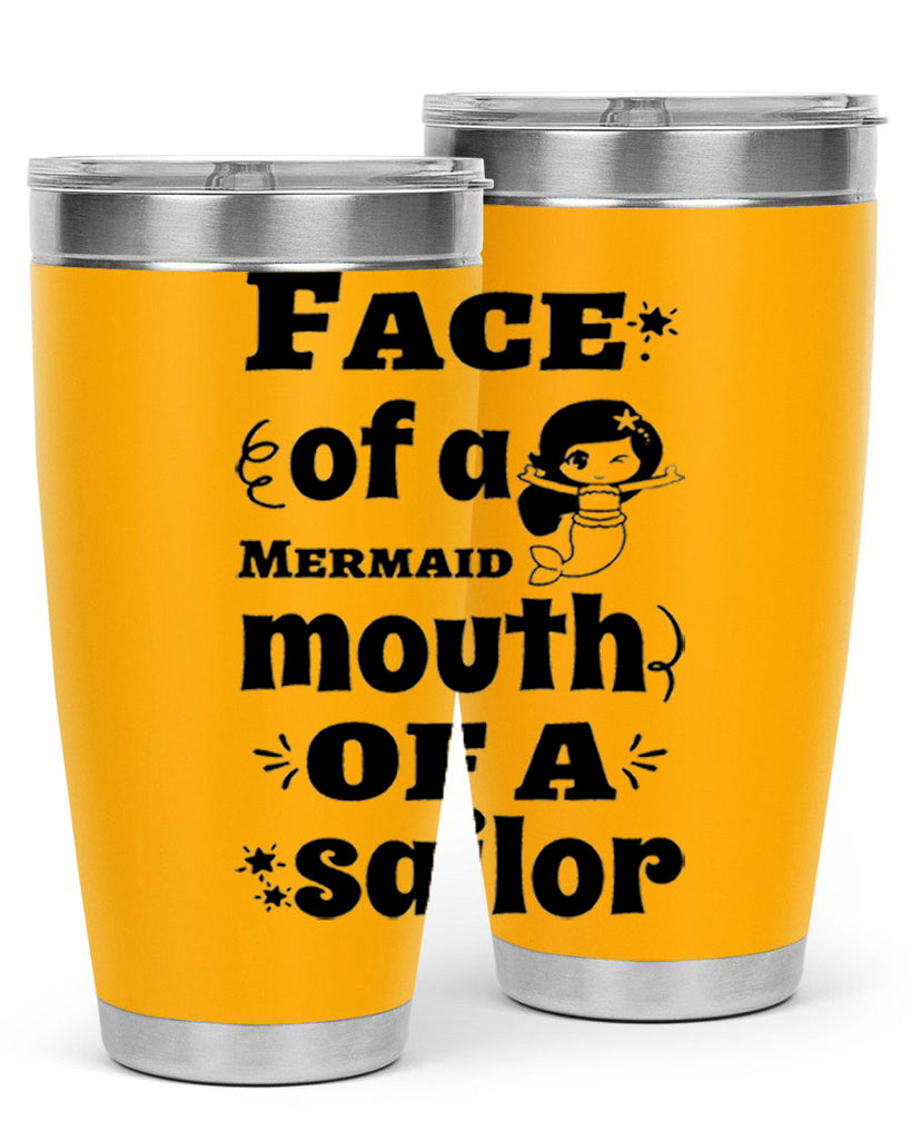 Face of a Mermaid mouth 164#- mermaid- Tumbler