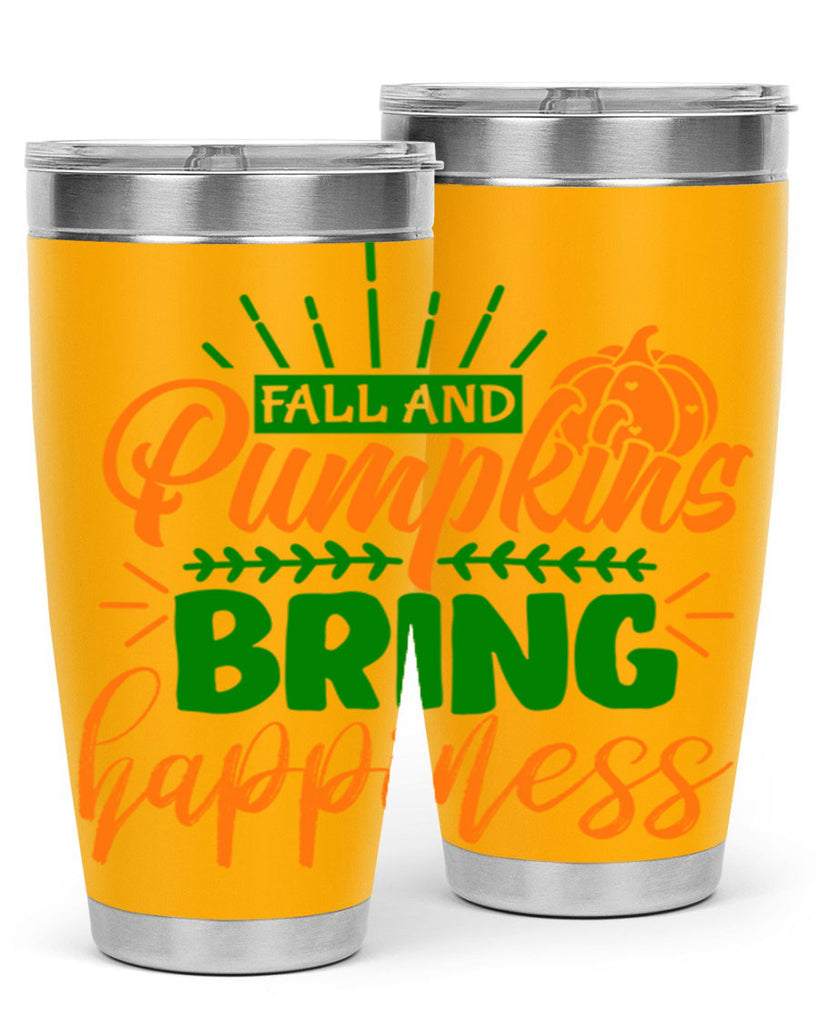 Fall and Pumpkins Bring Happiness 85#- fall- Tumbler