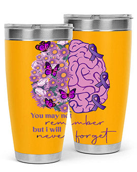 Floral Brain I Will Never Forget 146#- alzheimers- Tumbler