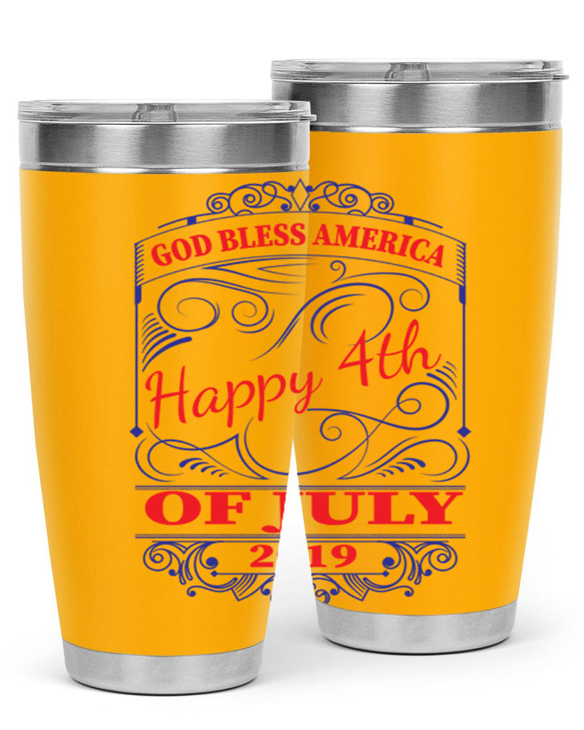 GOD BLESS AMERICA Happy thOF JULY Style 94#- Fourt Of July- Tumbler