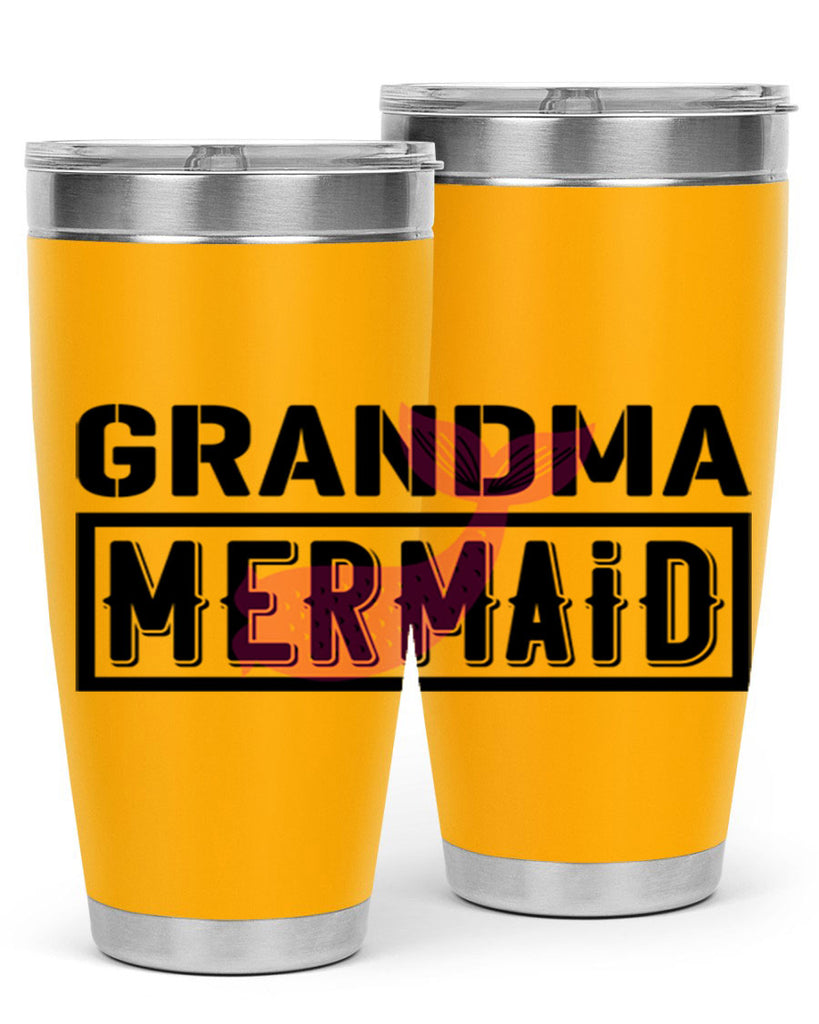 Grandma mermaid 203#- mermaid- Tumbler